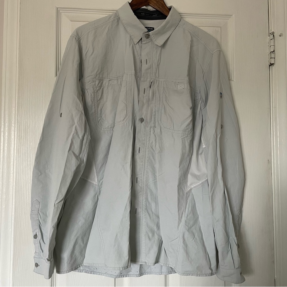 Men's Kuhl Light Gray Button Down Shirt